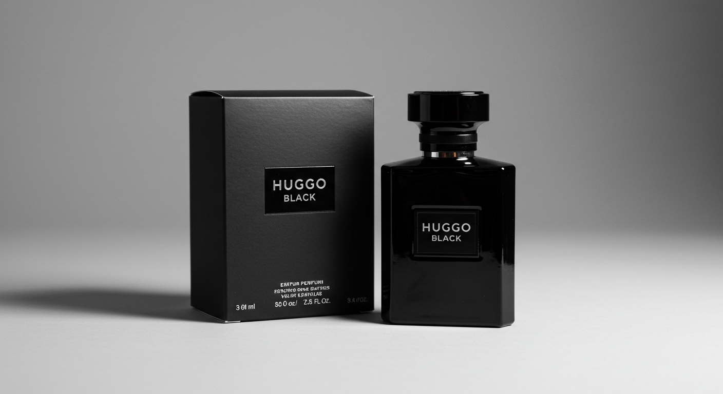 Huggo Black – Bold Masculine Fragrance with Woody and Spicy Notes