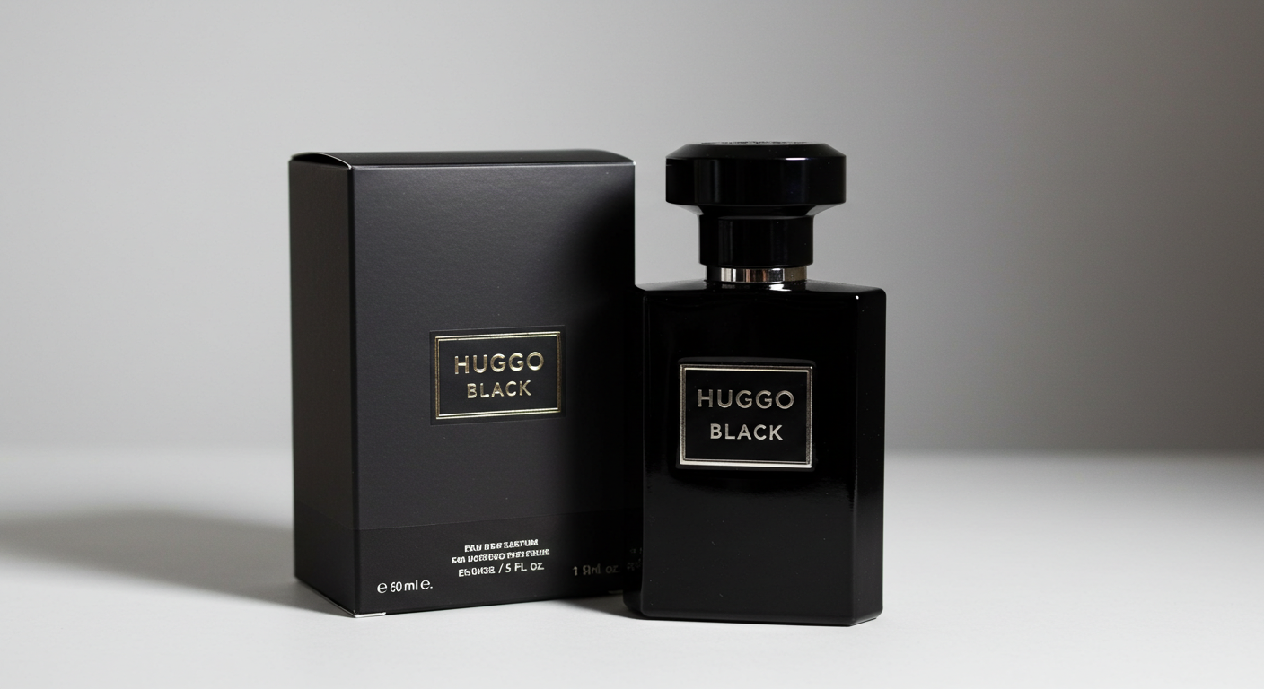 Huggo Black – Bold Masculine Fragrance with Woody and Spicy Notes