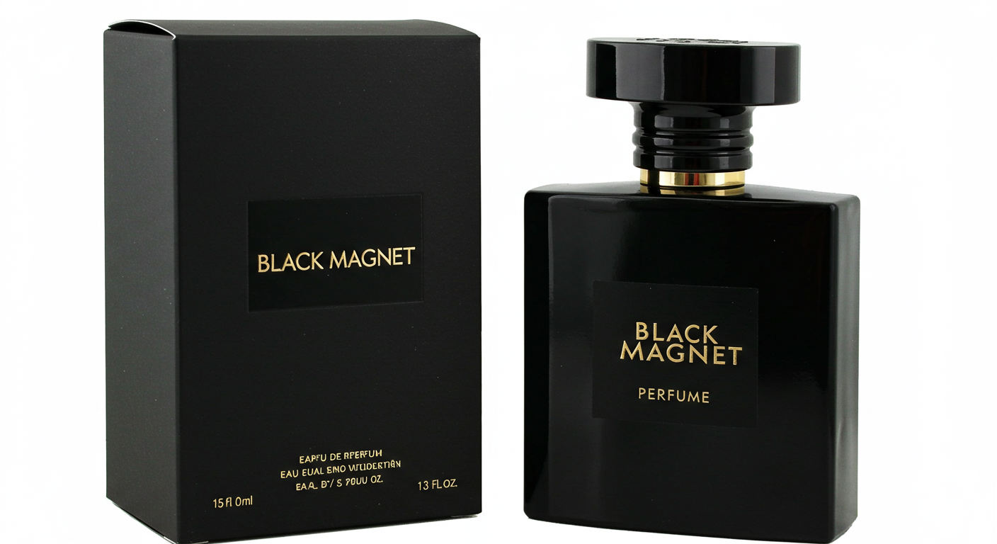 Black Magnet – Bold Magnetic Fragrance with Woody and Spicy Notes