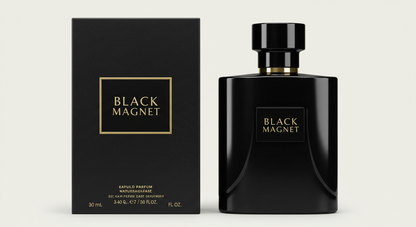 Black Magnet – Bold Magnetic Fragrance with Woody and Spicy Notes